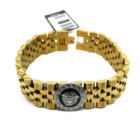 bracciale versace oro uomo|VERSACE .